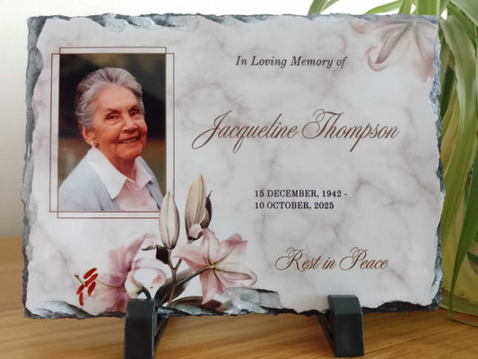 Memorial Photo Slate