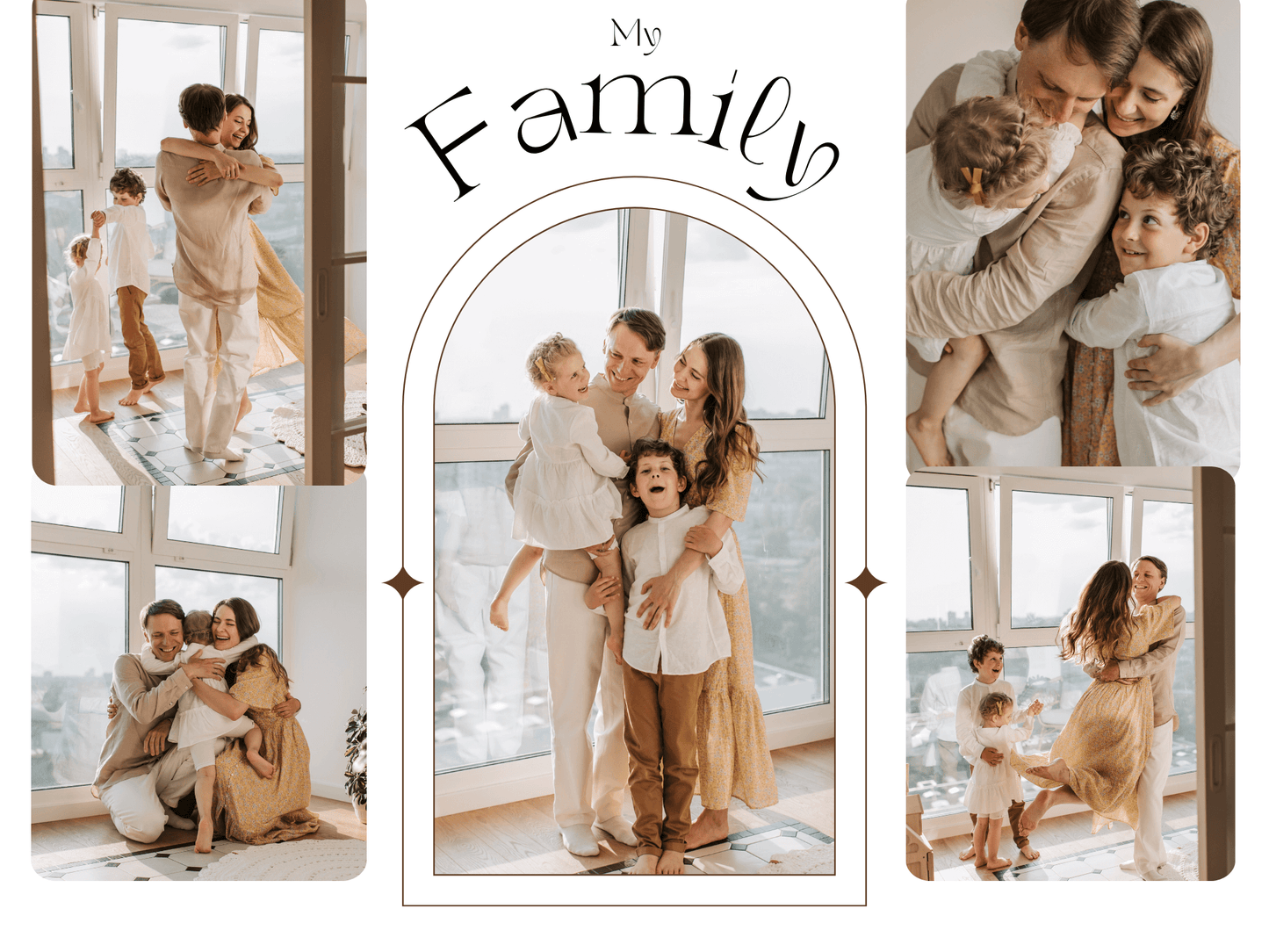 Personalised family photo slate featuring cherished family moments and heartfelt memories.