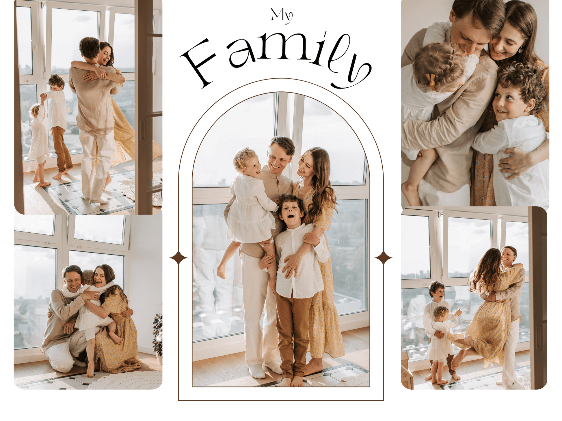 Personalised family photo slate featuring cherished family moments and heartfelt memories.
